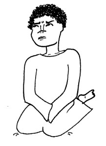 Young Samuel kneels and listens intently for the voice of the Lord.